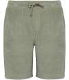 NS718 Native Spirit Kids Drawcord Terry Towel Shorts almond green colour image